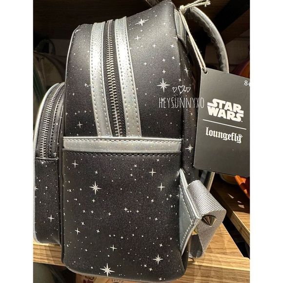 Loungefly Star Wars Darth Vader Helmet Confetti Mini Backpack - Picture 3 of 4